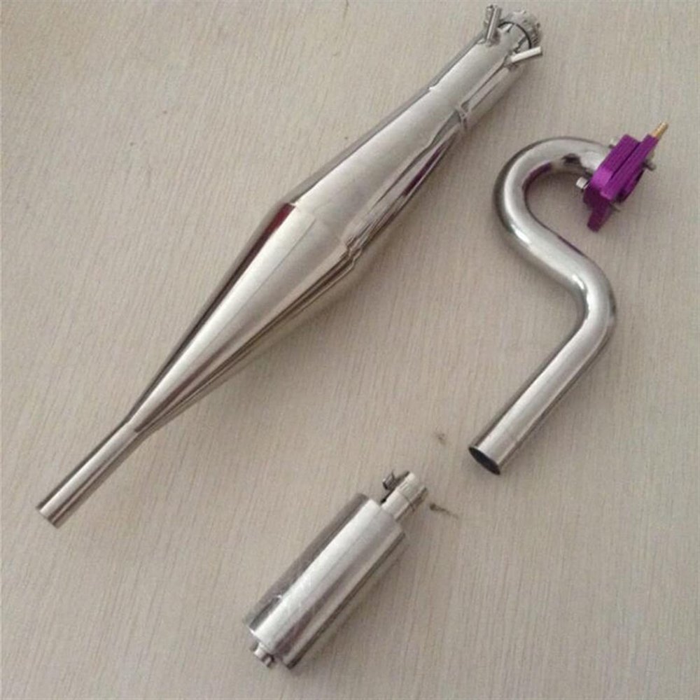 DingMotuo Gasoline-engined Boat Stainless Steel Water-cooled Exhaust Bend Pipe + Motor S-shaped Elbow Tube For Rc Model Boats Diy Parts