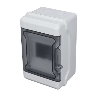 POWTAXBJGD Distribution Protection Box, Dustproof ABS Circuit Breaker Box with Guide Rail for Outdoor