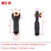 SPARKHOBBY M2/2.5/3 Nylon Metal Ball Head Buckle Linkage Pull Rod Tie Rod end Ball Head with Pad Connector Accessories (20pcs M3 Type B) view 2