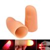 Cndiyald Magic Tricks Finger Glowing Thumbs Tip Light Magic Prop Fake Finger for Party Random Color Magic Props view 3