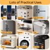 2 Pack Refrigerator Door Lock with Adhesive, No Tools Required, Child Proof Fridge Door Lock for Kids and Pets, Self Adhesive Latch for Freezer, Cabinets, Drawers, Windows (Patent) view 2