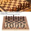 3 in 1 Chess Checkers Set, Wooden Chess & Checkers Set, Folding Carrying Case Travel Chess Set for Kids and Adults, Classic Large Size with Chess Pieces view 2