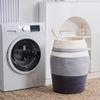 105L Extra Large Laundry Hamper Basket by Fiona's magic, Woven Tall Clothes Hamper for Storage Blanket, Toys and Dirty Cothes in Bedroom and Living Room Organizer, Grey view 4