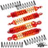 hopsupRC RC Front Rear Assembled Full Metal Shocks Upgrades Part for 1/18 LaTrax Teton Desert Prerunner,Equipped with Two Sets of Springs, Replace Parts 7660 7665(Red 4PCS) view 1