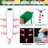 4PCS Light up Christmas Necklace, Christmas Necklace with Glow Candy Cane Accessories, 3D Light Xmas Necklaces with 7 Candy Cane Pendent, 3 Modes Xmas Necklaces Decor for Ugly Sweater Family Party view 2
