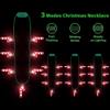 4PCS Light up Christmas Necklace, Christmas Necklace with Glow Candy Cane Accessories, 3D Light Xmas Necklaces with 7 Candy Cane Pendent, 3 Modes Xmas Necklaces Decor for Ugly Sweater Family Party view 3