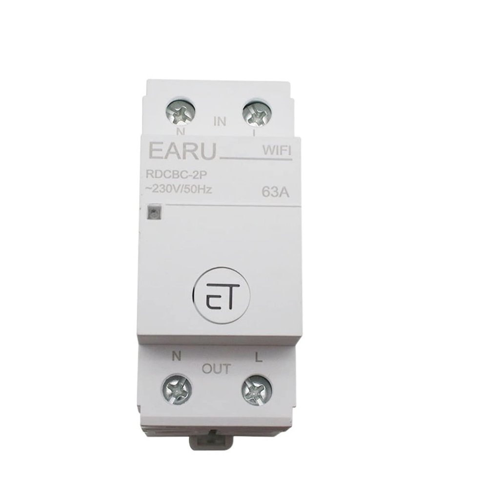 1P+N Smart Circuit Breaker Smart Relay Switch Voice Remote Control by Smart House Home (Size : 80A)