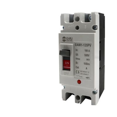 PGMTDEFXJO 2P DC500V 63-1250A DC Solar Molded Case Circuit Breaker MCCB Overload Protection Switch Protector for Solar Photovoltaic PV (Color : 630a, Size : 2P DC500V)