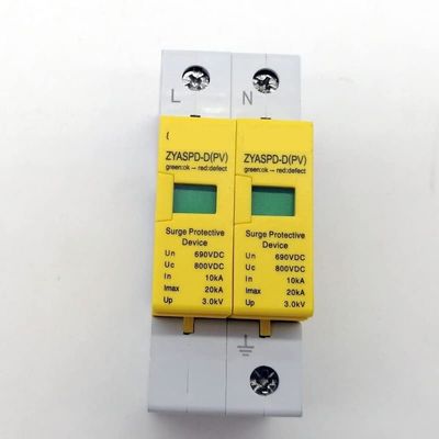 PGMTDEFXJO Circuit Breaker SPD DC 500V 800V 1000V 2P 10~20ka Surge Protector Device Cress Low Voltage House 3 Pole Surge Protector Lightning Protection (Size : 800V)