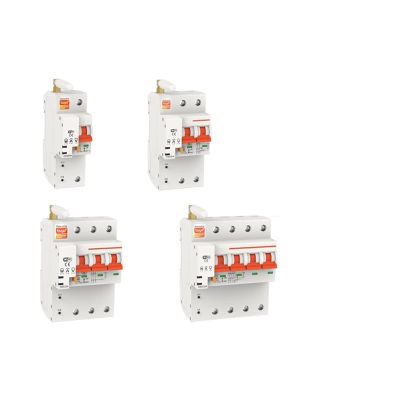 PGMTDEFXJO 1-4P 10-100A 220V Smart Circuit Breaker Switch Power Consumption KWh Meter Voltmeter Ammeter Voltage Monitor (Color : 25a, Size : 4P)
