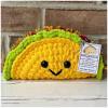 2024 New Emotional Support Taco, Handmade Emotional Support Plush, Emotional Support Dumplings, Emotional Support Crochet for Friend Family Encourage Gifts (B-2pcs) view 2