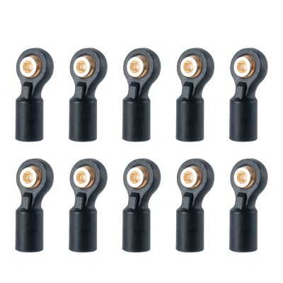 WEFEINO 10PCS M2 Plastic Tie Rod End Ball Joint Link Ball Head Holder for 1/10 Axial SCX10 90046 90047 TRX4 RC Crawler Car (#B)