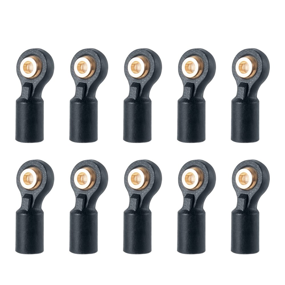 WEFEINO 10PCS M2 Plastic Tie Rod End Ball Joint Link Ball Head Holder for 1/10 Axial SCX10 90046 90047 TRX4 RC Crawler Car (#B)