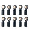 WEFEINO 10PCS M2 Plastic Tie Rod End Ball Joint Link Ball Head Holder for 1/10 Axial SCX10 90046 90047 TRX4 RC Crawler Car (#B) view 1
