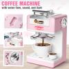 Kids Kitchen Toys Set, BPA-Free 7 Piece Pretend Play Appliances with Light Sound, Coffee Maker Blender Stand Mixer Toaster for Toddlers Ages 3 Plus, Educational Role Play Gift (Pink) view 3
