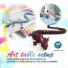 Dak Haan 30" Large 3D Printed Dragon,Flexible Articulated Crystal Dragon Fidget Toy,Cool Big Dragon Toy,Huge 3D Printed Dragon Gift for Girls Boys Kids Age 3-5 4-7 8-12 Years Old view 4