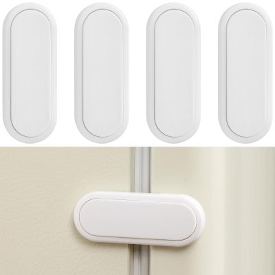 Fursafe&Q Baby Proof Cabinet Locks, Child Safety Locks Adhesive Drawer Lock for Fridge Ovens Dresser Closet Latches No Drill Multi-Purpose Cupboard Locks for Furniture Kitchen 4Pack