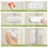 Fursafe&Q Baby Proof Cabinet Locks, Child Safety Locks Adhesive Drawer Lock for Fridge Ovens Dresser Closet Latches No Drill Multi-Purpose Cupboard Locks for Furniture Kitchen 4Pack view 4