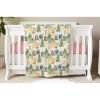 SqtmuHLuo Animals Baby Blanket for Boys Girls Bear Rabbit Raccoon Flannel Baby Receiving Swaddle Blankets Dog Crib Stroller Nursery Bed Blanket Neutral for Newborn Infant White 30x40inch view 1