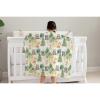 SqtmuHLuo Animals Baby Blanket for Boys Girls Bear Rabbit Raccoon Flannel Baby Receiving Swaddle Blankets Dog Crib Stroller Nursery Bed Blanket Neutral for Newborn Infant White 30x40inch view 3