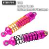 RcarmubWow RC Aluminium Shock Absorber Upgrades Part for 1/18 LaTrax Teton,LaTrax Desert Prerunner,Front Rear Full Metal Dampers RC Shocks,Replace #7660#7665,4PCS,Pink view 2