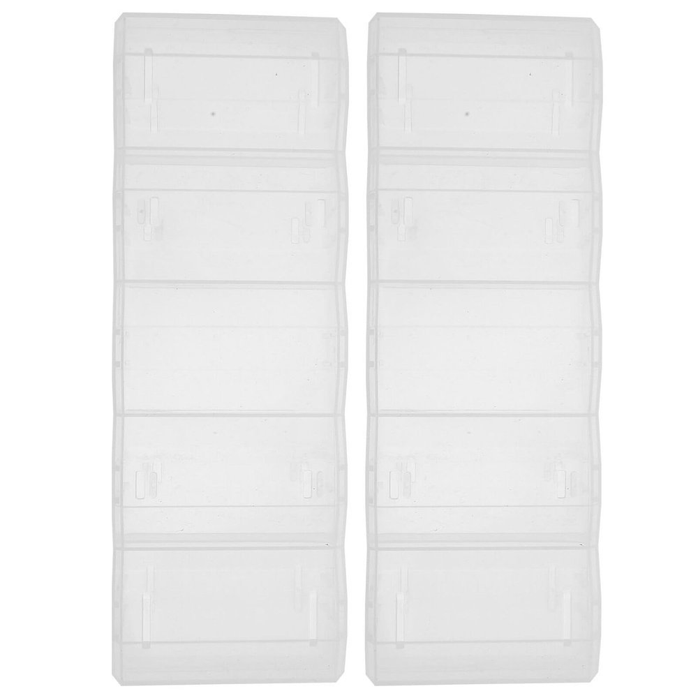 TOYANDONA Poker Chip Box 2-Pack Clear Plastic Case for 100 Chips with Lid Portable Poker Chip Storage Organizer for Home Games and Accessories