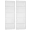 TOYANDONA Poker Chip Box 2-Pack Clear Plastic Case for 100 Chips with Lid Portable Poker Chip Storage Organizer for Home Games and Accessories view 1