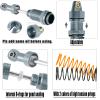 RcarmubWow RC Aluminium Driveshafts & Shocks Absorber & Suspension Arms & Caster Blocks C-Hubs Steering Block Stub Axle Carriers Upgrades Part for 1/18 LaTrax Teton,LaTrax Desert Prerunner,Titanium view 4