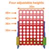 LDDAL Patent Authorized Giant 4 Connect in a Row Game, Height Adjustable Jumbo Yard Games for Kids and Adults Outdoor Play, Backyard Large Four Connect Floor Games (Blue/Red) view 2