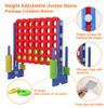 LDDAL Patent Authorized Giant 4 Connect in a Row Game, Height Adjustable Jumbo Yard Games for Kids and Adults Outdoor Play, Backyard Large Four Connect Floor Games (Blue/Red) view 3