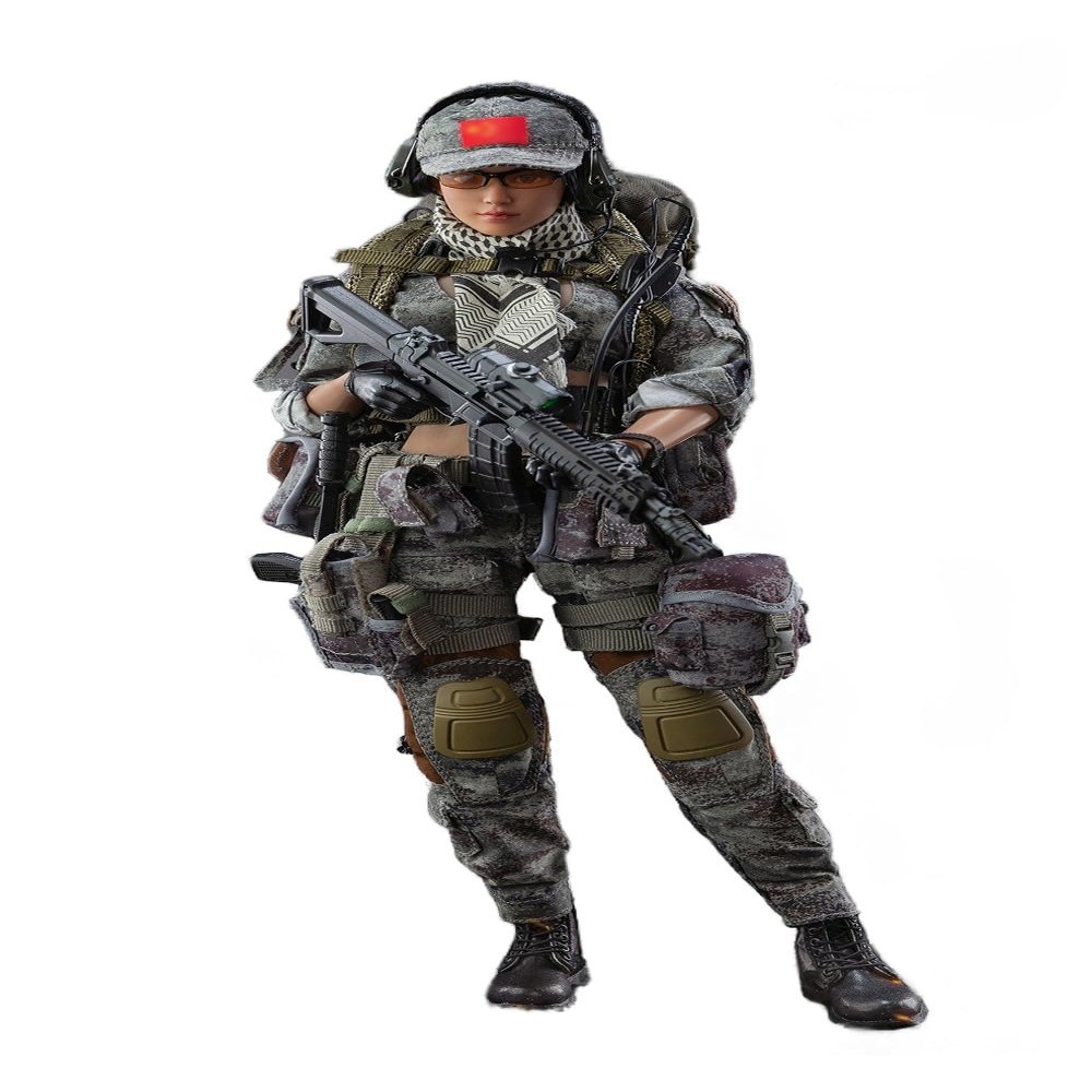 YSBRING FLAGSET 1/6 Scale Shock Worker 12 inch Soldier Woman Action Figure FS-73052