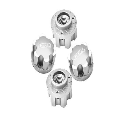 Aluminum 7075 Alloy Wheel Adapters for Pro-Line Tire for Traxxas 1:5 X Maxx 8S-77086-4 / XRT 8S-78086-4 / XRT Ultimate 8S-78097-4 / X Maxx Ultimate 8S-77097-4 Monster Truck Upgrades - Silver