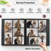 Popotop Photo Album 4x6 500 Pockets with Leather Hardcover Cover, Large Photo Album Binder Book with 50Pcs Pages for Family Travel Wedding Baby Gifts view 4