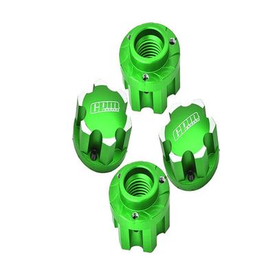 Aluminum 7075 Alloy Wheel Adapters for Pro-Line Tire for Traxxas 1:5 X Maxx 8S-77086-4 / XRT 8S-78086-4 / XRT Ultimate 8S-78097-4 / X Maxx Ultimate 8S-77097-4 Monster Truck Upgrades - Green