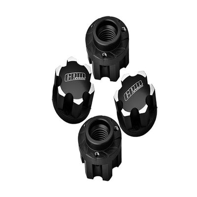 Aluminum 7075 Alloy Wheel Adapters for Pro-Line Tire for Traxxas 1:5 X Maxx 8S-77086-4 / XRT 8S-78086-4 / XRT Ultimate 8S-78097-4 / X Maxx Ultimate 8S-77097-4 Monster Truck Upgrades - Black