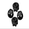 Aluminum 7075 Alloy Wheel Adapters for Pro-Line Tire for Traxxas 1:5 X Maxx 8S-77086-4 / XRT 8S-78086-4 / XRT Ultimate 8S-78097-4 / X Maxx Ultimate 8S-77097-4 Monster Truck Upgrades - Black view 1