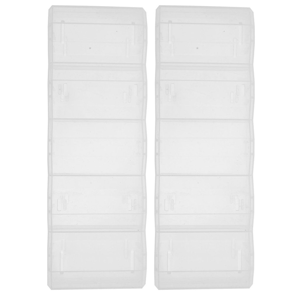 JOINPAYA 2pcs Clear Poker Chip Holder with for Organized Storage of Poker Chips and Items Transparent Case for and Party Use