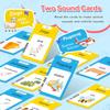German & English Talking Flash Cards for Toddler, Learning Montessori Toys with 224 Sight Words, Speech Therapy Toys, Children's Sensory Preschool Learning Educational Birthday view 2