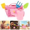 JOINPAYA 1set Boy Girl Gardening Tool Set Garden Tools for Boy Girl Includes Shovel Rake Watering Can and Tote Bag for Outdoor Gardening Fun view 3