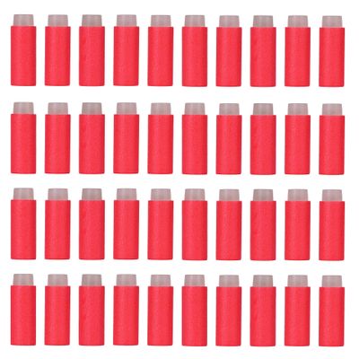 OIMIO Half Length Darts Refill Pack, 200pcs Short Soft Bullets Compatible With Dart Zone, Nerf, Worker, Zhenweiqi, 14+ (Red)
