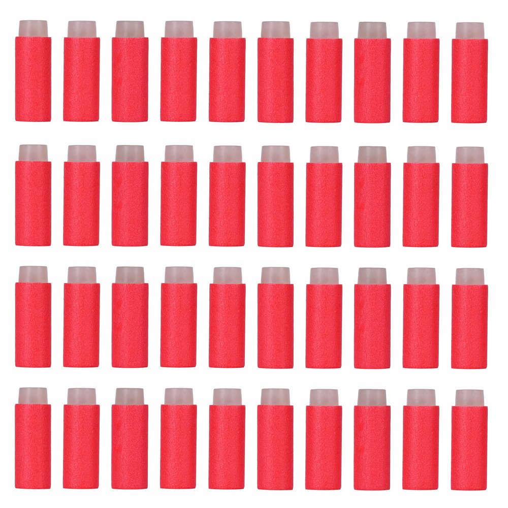 OIMIO Half Length Darts Refill Pack, 200pcs Short Soft Bullets Compatible With Dart Zone, Nerf, Worker, Zhenweiqi, 14+ (Red)