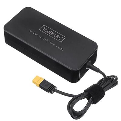 ToolkitRC ADP200 200W 19.5V 10.3A Charging Power Supply XT60 Interface Power Adapter for RC Chargers, Black