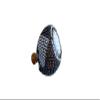 Both Shekere and Drum, Black and silver beaded, Xequere, Rhythm Instrument, Percussion Instruments, Gift for sister view 1