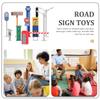 TOYANDONA 1 Set Traffic Barricade Model Traffic Light Toy Street Road Signs Playset Road Signs Game Mini Cones Toy Mini Road Cones Cognition Toys Traffic Sign Toys for view 4