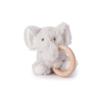 Elegant Baby Plush Teething Elephant Toy for Babies, Luxury Soft Material, Hand Embroidered Details, Soothing Rattle Sound view 1