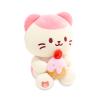 Anirollz Stuffed Animal Plush Toy  8" Medium Sitting Plush Doll Soft, Squishy, Warm, Cute, Comfort, Safe Birthday Pink Kitty Cat Character with Strawberry Rollcake Kittiroll view 2