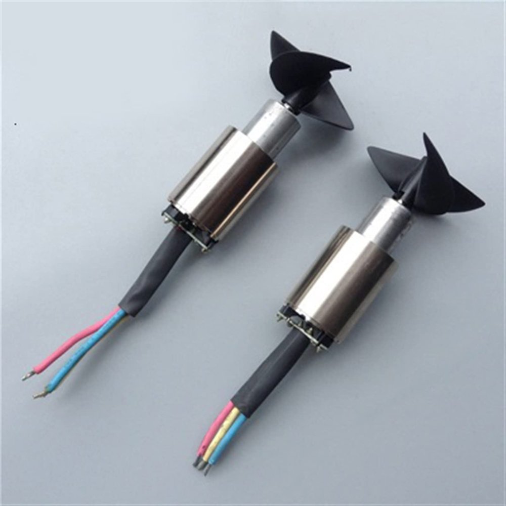 1Pair Underwater Thruster 300W Brushless Motor Propeller CW CCW with 5mm Shaft Parts for RC Tug Boat Model (Size : Cw and CCW thickline)