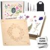 Extra Large Flower Press Kit | 11"x11" 10 Layers Wooden Pressing Boards, Tools & Bag | Crafting Kits for Adults & Kids | DIY Pressed Flower Plant Preservation Kit | Bouquet Preservation | Great Gift view 1