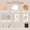 Extra Large Flower Press Kit | 11"x11" 10 Layers Wooden Pressing Boards, Tools & Bag | Crafting Kits for Adults & Kids | DIY Pressed Flower Plant Preservation Kit | Bouquet Preservation | Great Gift view 3