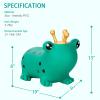 INPANY Bouncy Horse, Frog Hopper Toys, Toddlers Bouncing Animal Hopping Toys, Inflatable Ride on Rubber Bouncer, Outdoor Indoor Baby Birthday Gifts for 2 3 4 Year Old Girls Boys view 2